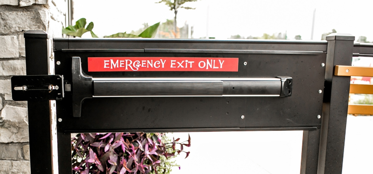 emergency push bar installation in San Ramon